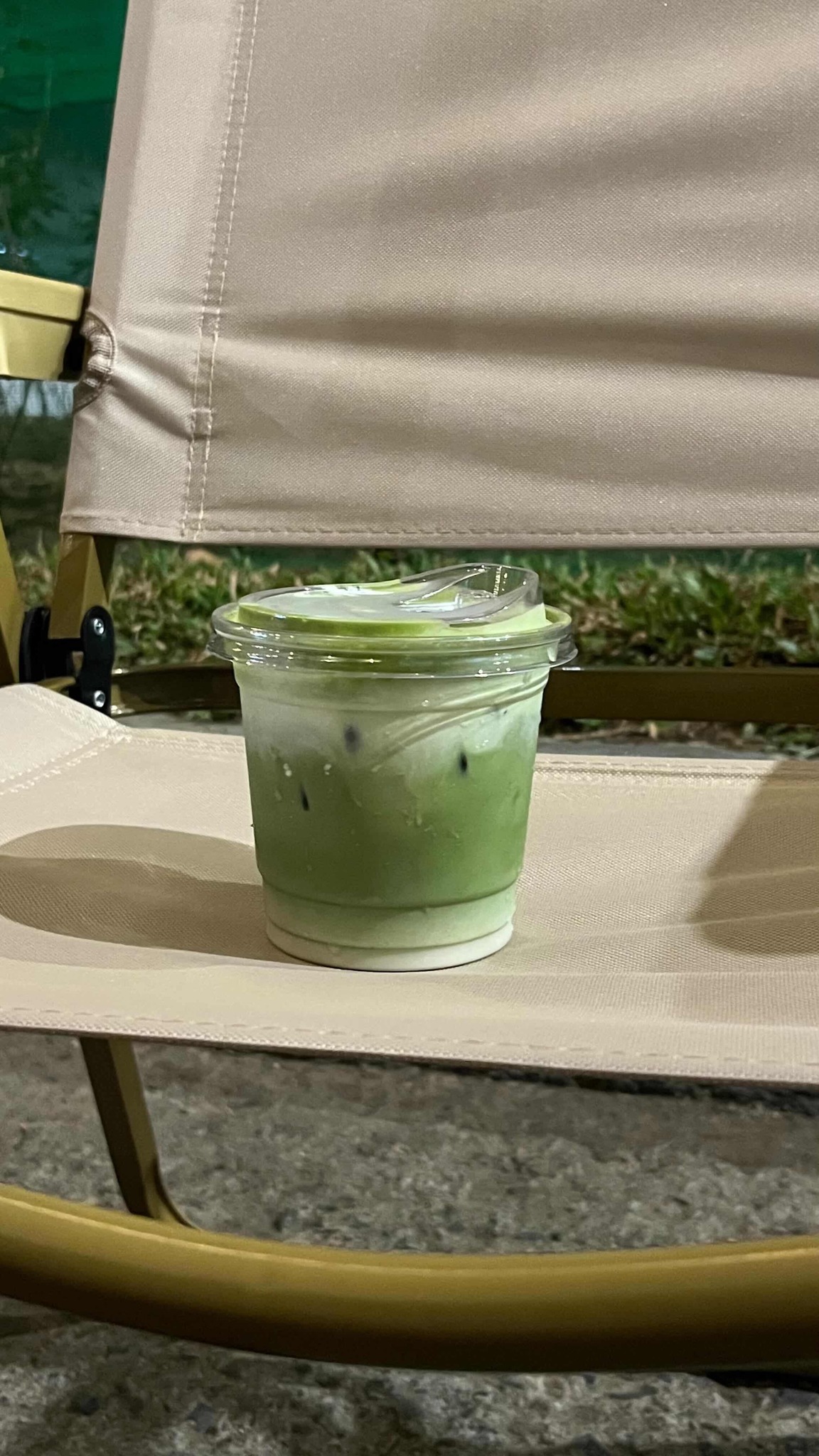Iced matcha latte